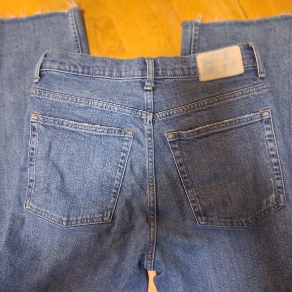 Everlane Way High Distressed Blue Jeans Size 27 Regular - Picture 2 of 8